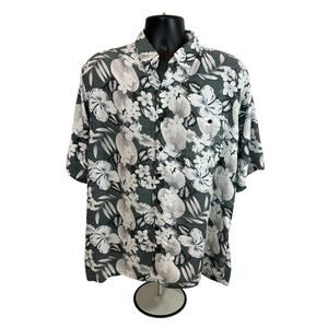 Bruno Men’s Floral Hawaiian Button Down, XL